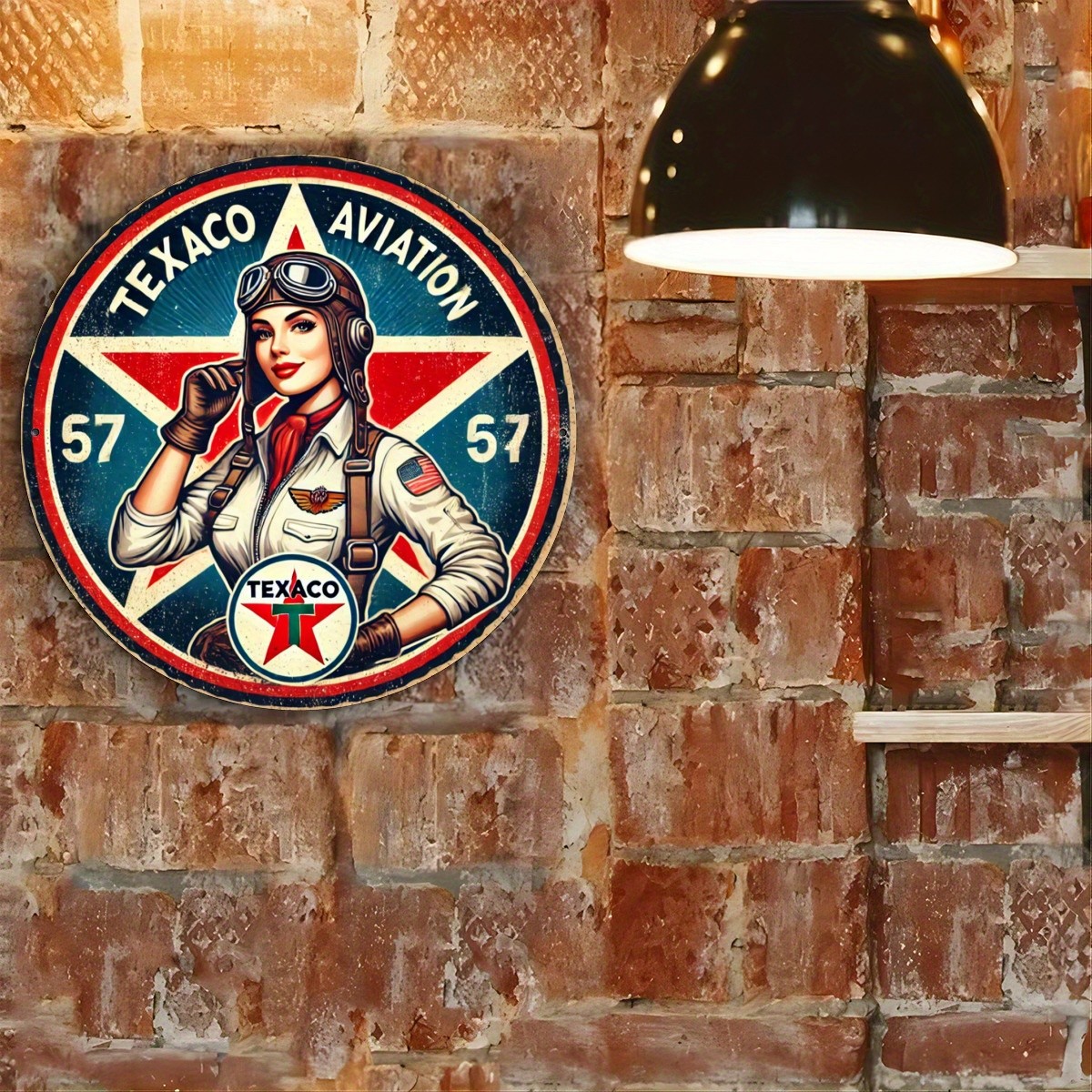 8×8 Inches Humorous Texaco Aviation 1949 Tin Metal Signs for Outdoor Wall Decor