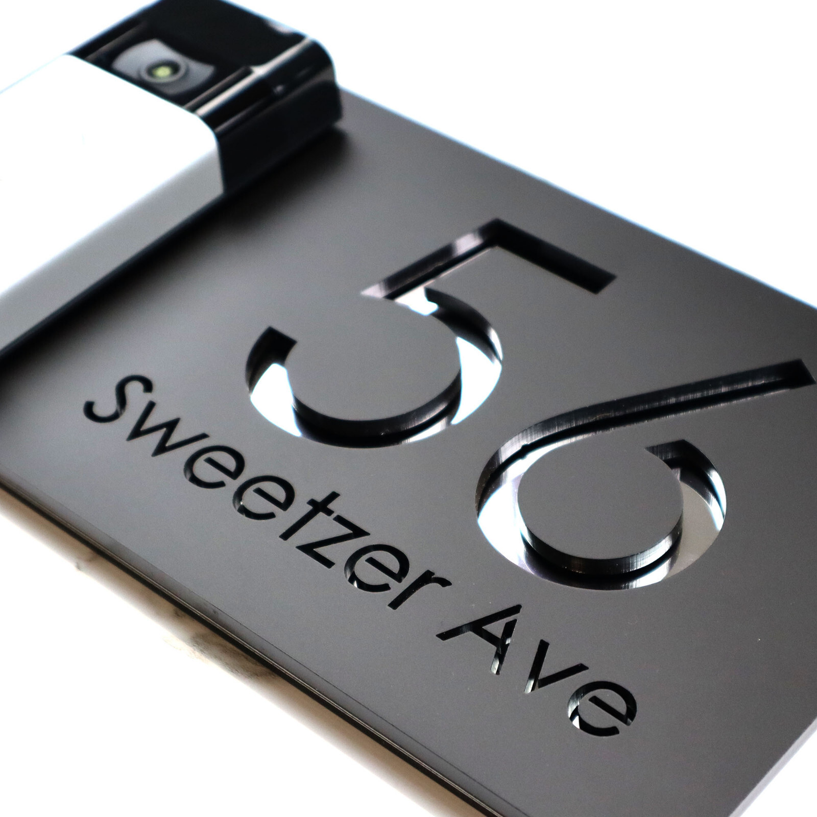 Contemporary House Signs Plaques Door Numbers Laser 3D Personalised Name Plate