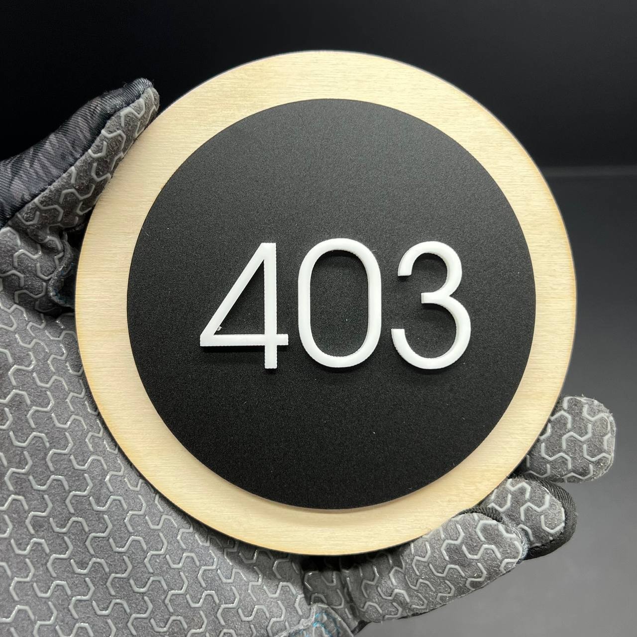 Personalised House Number Sign – Custom Matte Door Address Plaque