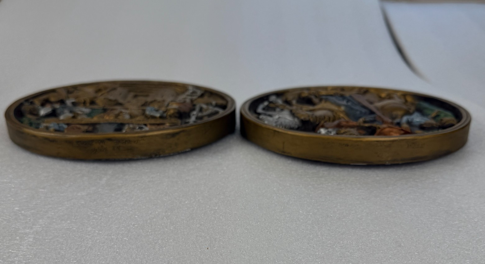 Marcus Designs The Courtship & The Castle of Love-Clay 3D Medieval Plaques