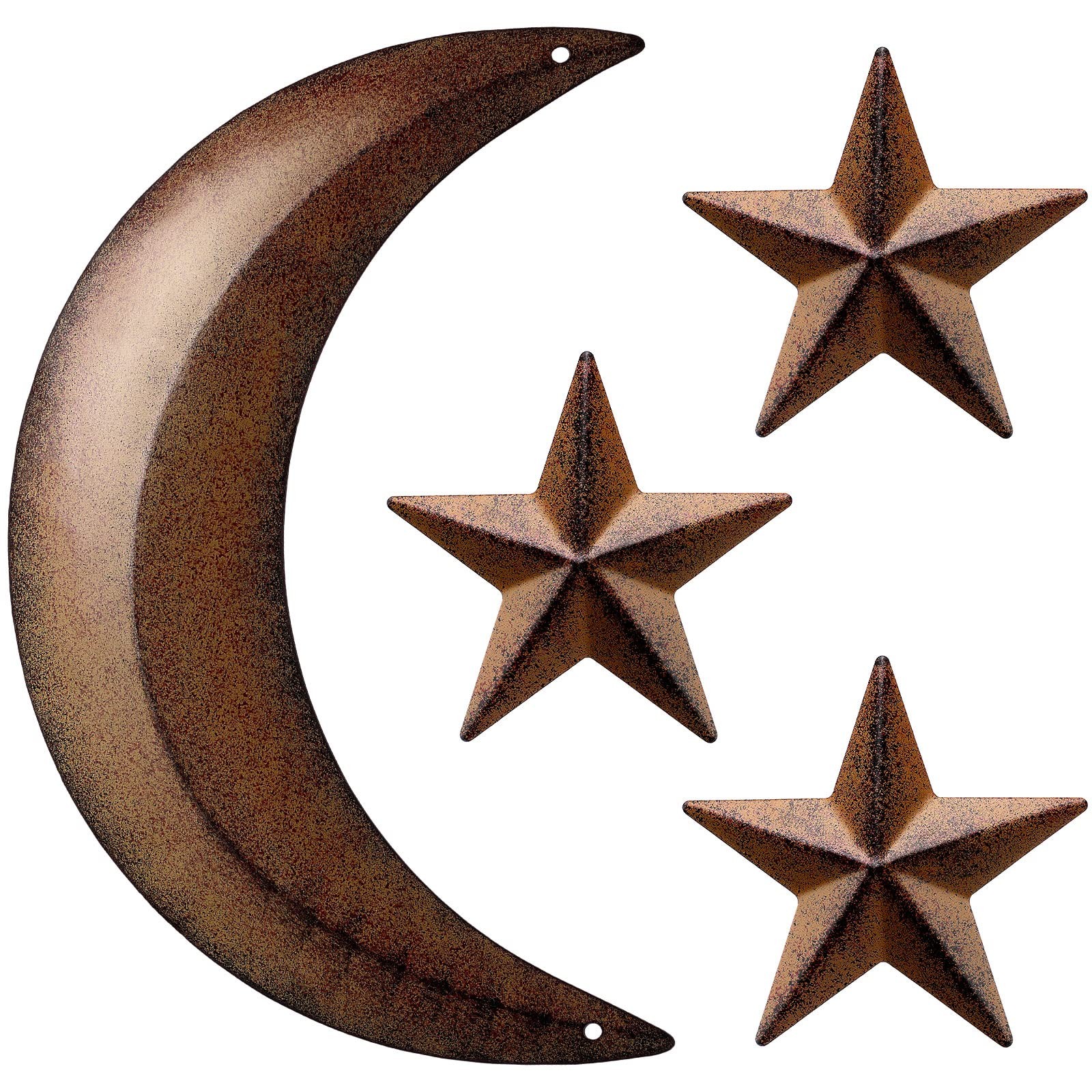 Metal Moon Wall Decor Metal Stars Decor Outhouse Moon Boho Wall Decor Wall Ar…