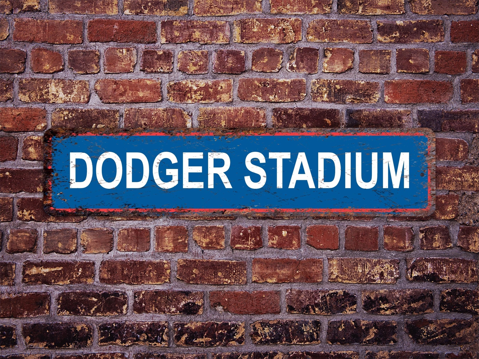 Dodger Stadium Street Sign Los Angeles Dodgers Baseball Road