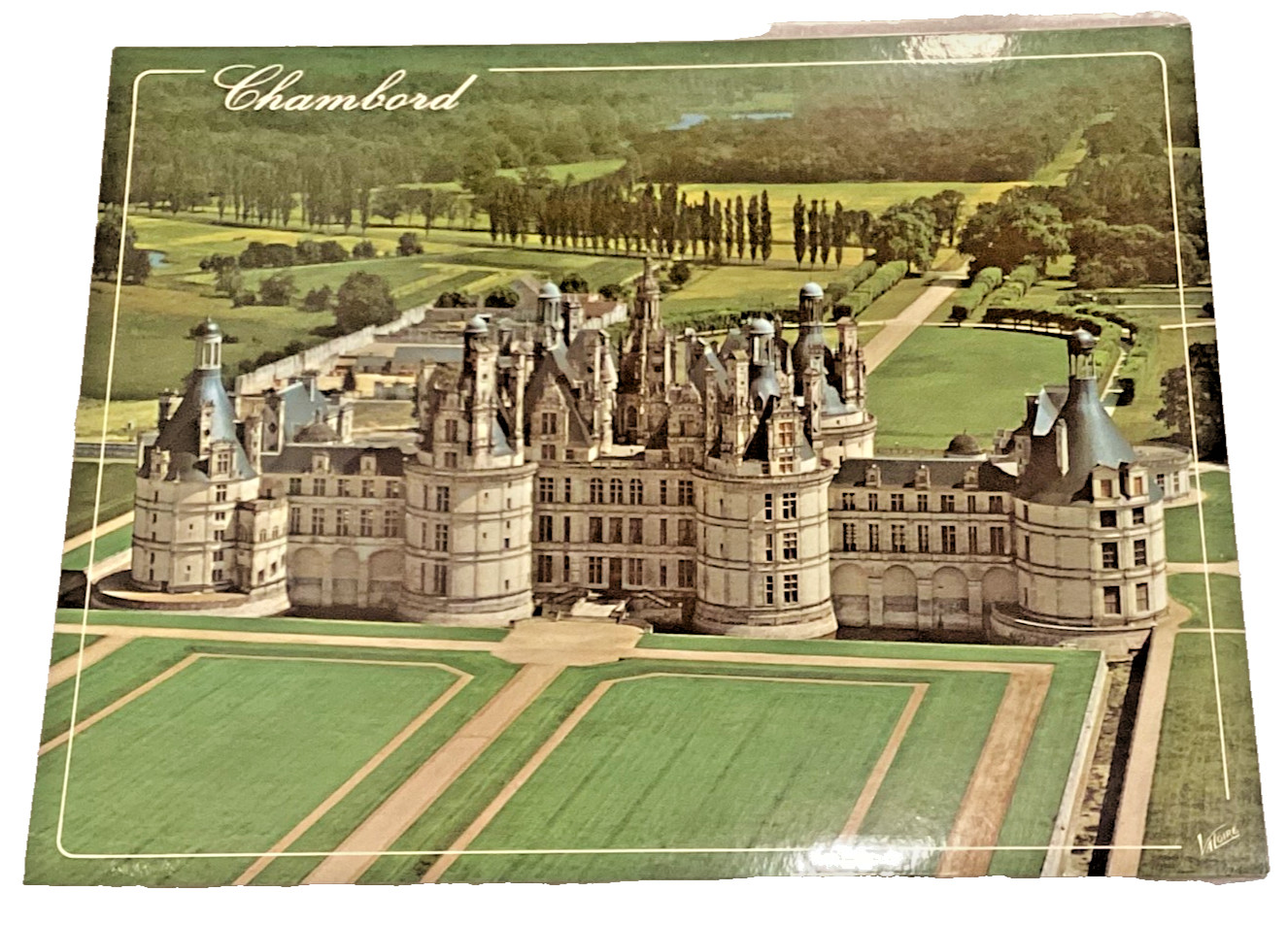 Laminated French Landmark Poster Chateau de Chambord 9″ x 12″ Castle France