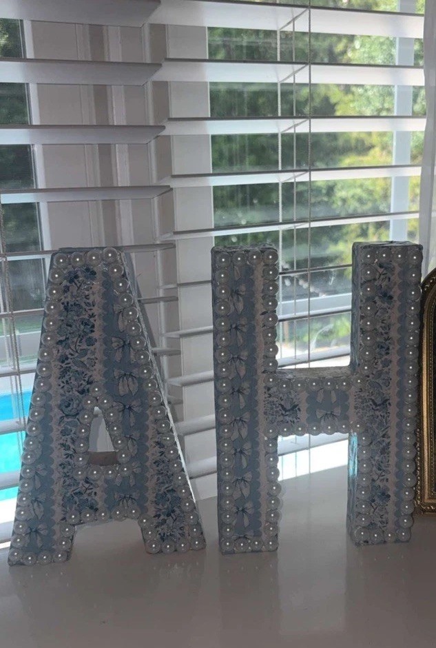 Custom Handmade Letter, Name, or Number Sign / Personalized Canvas Wall Decor