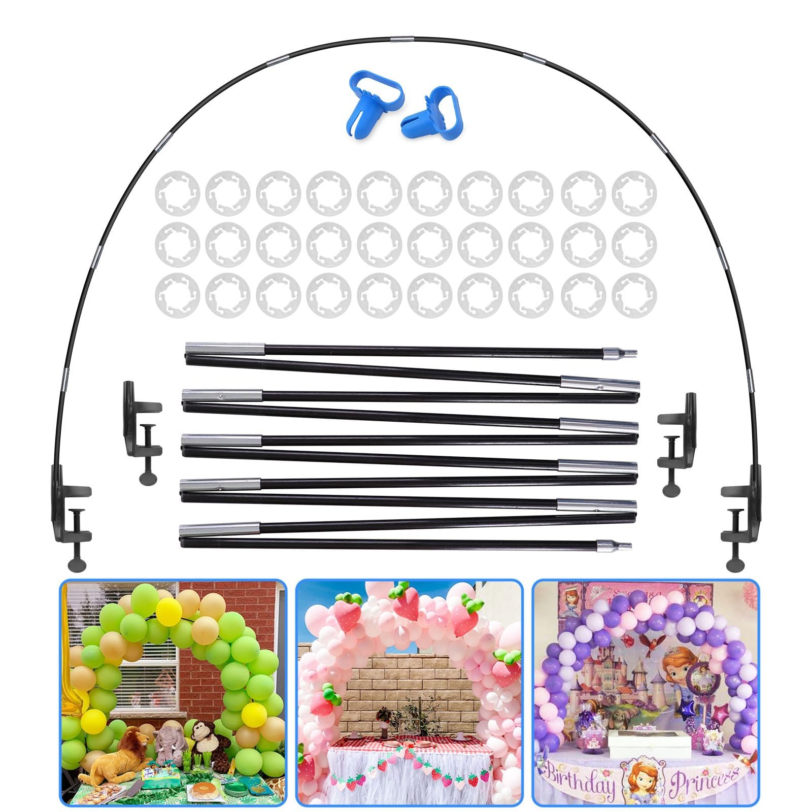 13FT Table Balloon Arch Kit Stand – Adjustable Balloon Arch Stand for Table, …