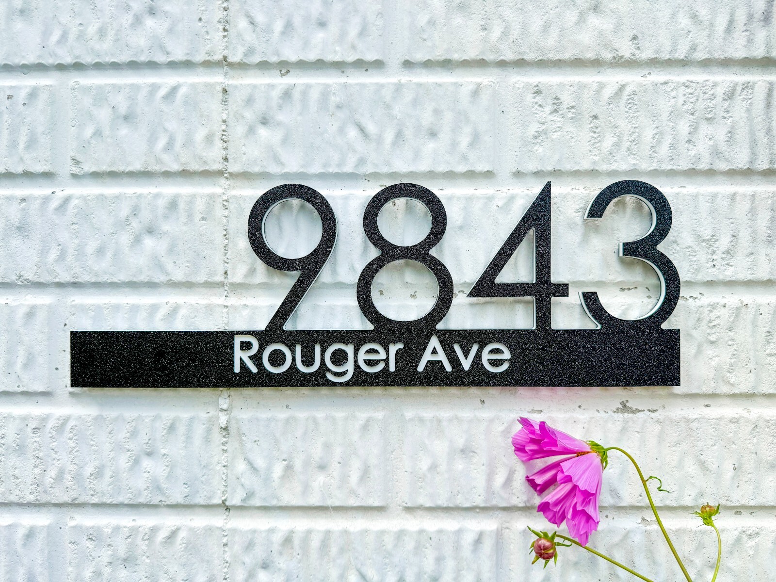 16-34 inch Modern House Address Numbers Sign For Exterior Outside Address Plaque