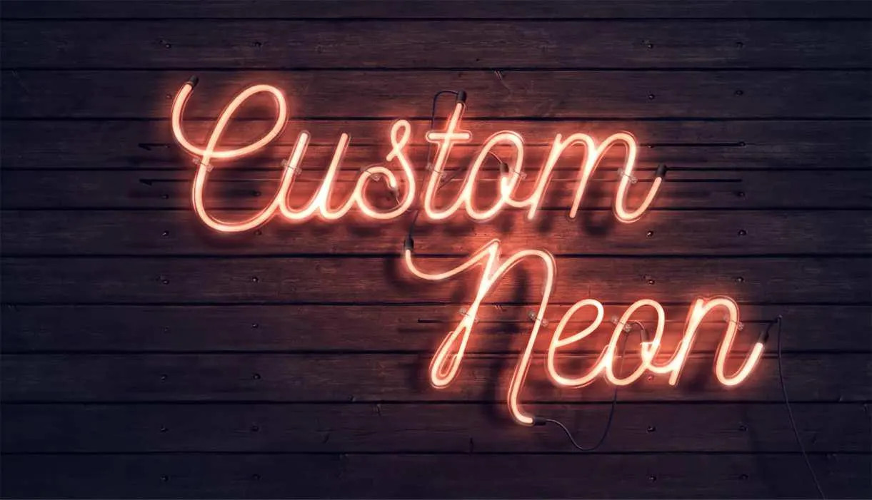 Custom Made Neon Sign Personalized Light Lamp Handmade Real Glass Tube Decor