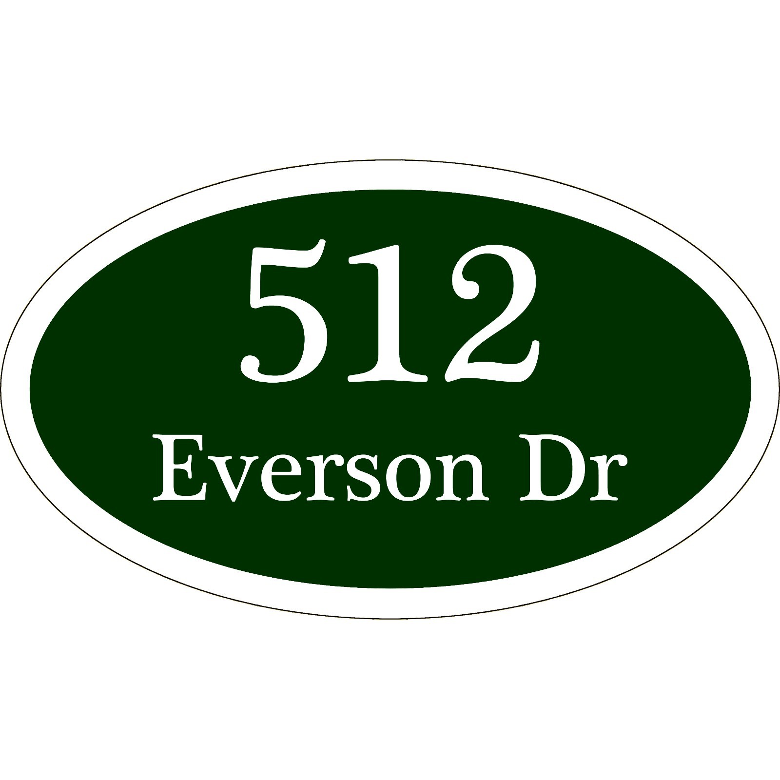 Custom Home Address Plaque Personalized Aluminum Sign 12″ x 7″ Choice of Colors
