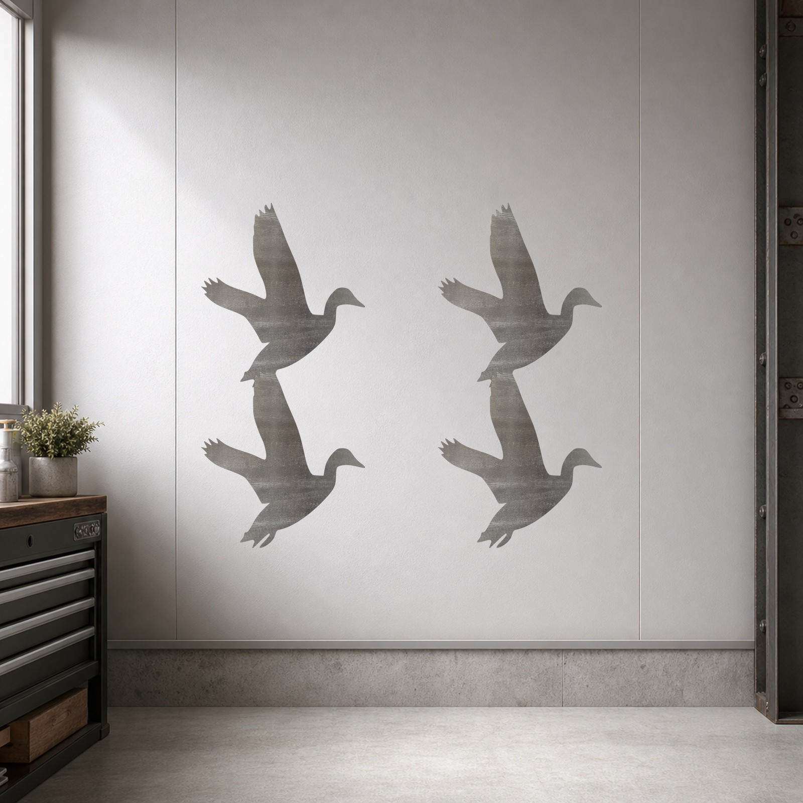 Duck 6 Steel Cutout Shape, Raw Metal Wall Art and Craft Supply