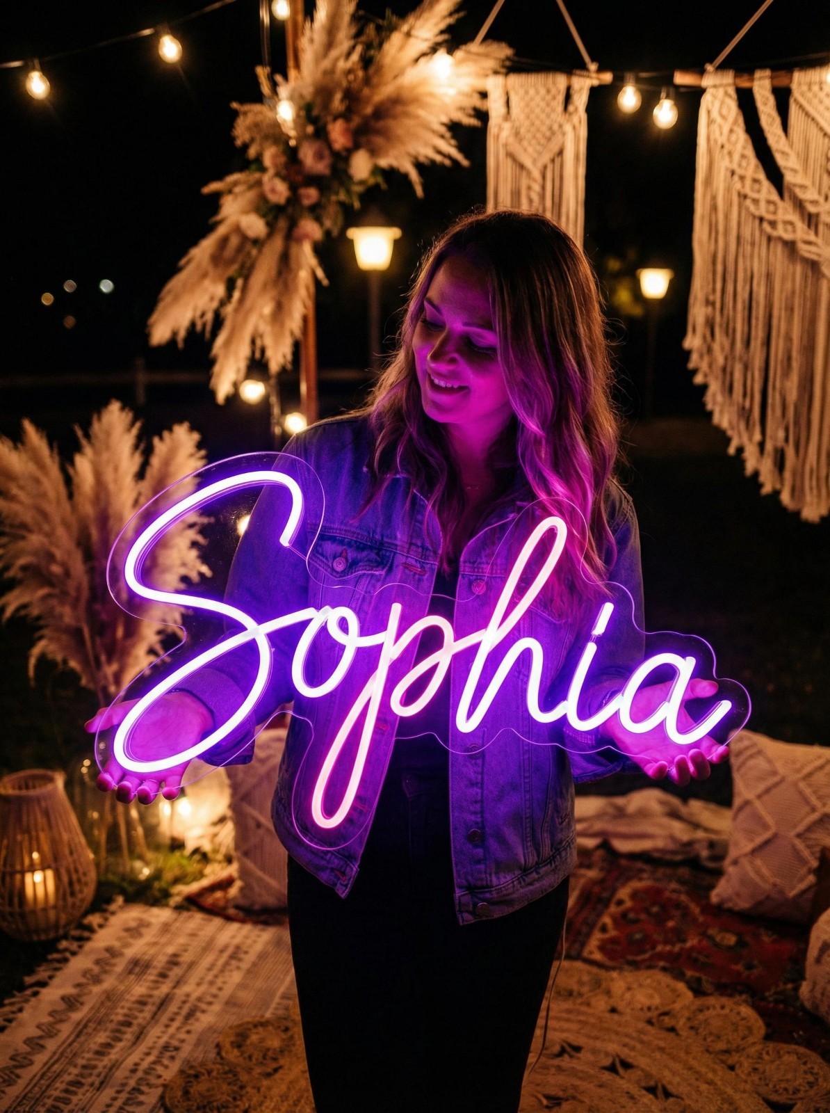Kids Custom Name Neon Sign Personalized LED Name Acrylic Sign Gift for Her