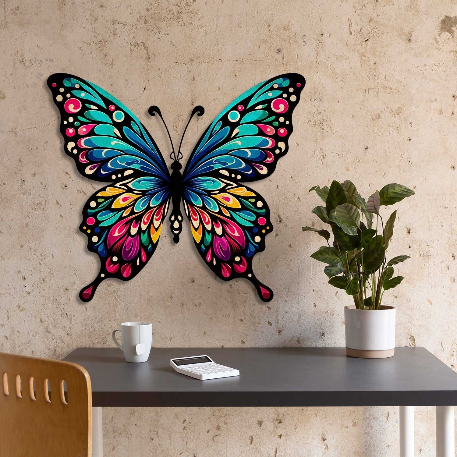 Multi-Color Butterfly Metal Sign, Butterfly Lover Gift, Garden Decor,Garden Gift