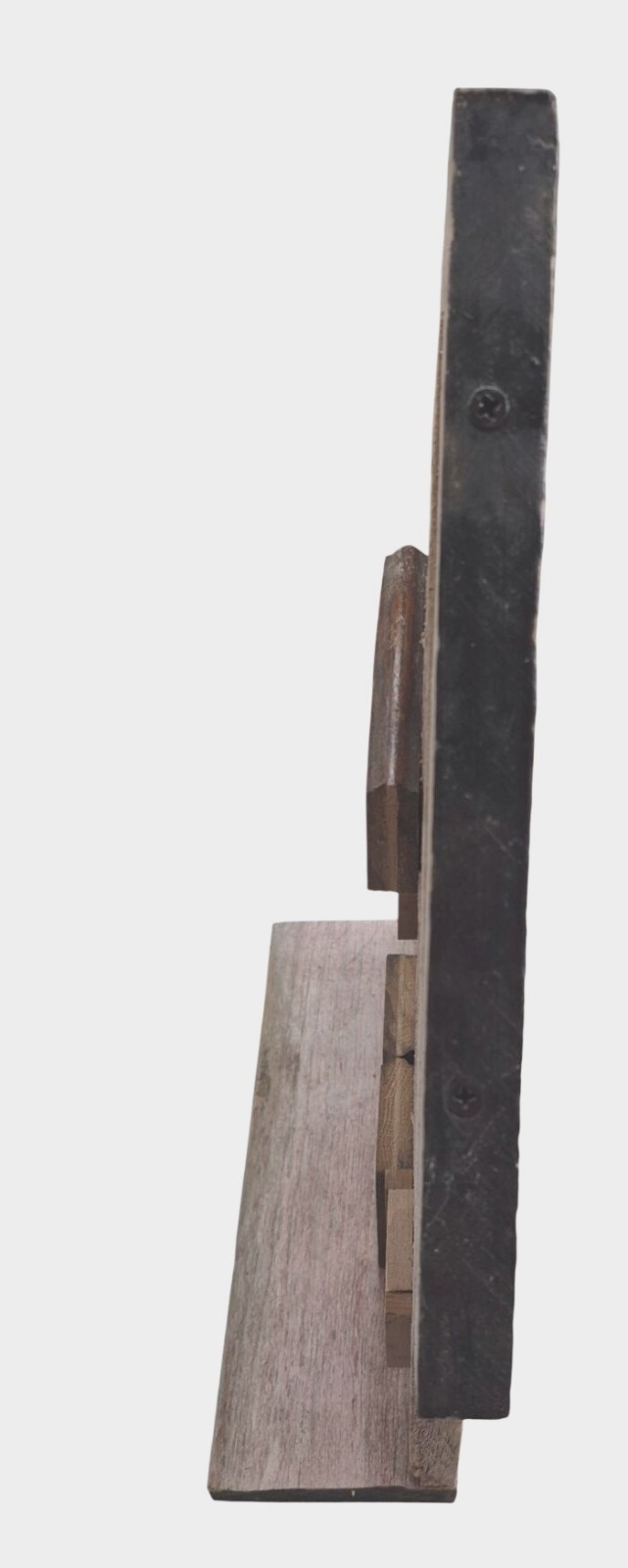 Wisconsin Folk Art Wall Hanging Handmade from Reclaimed Barn Boards Wood Natural