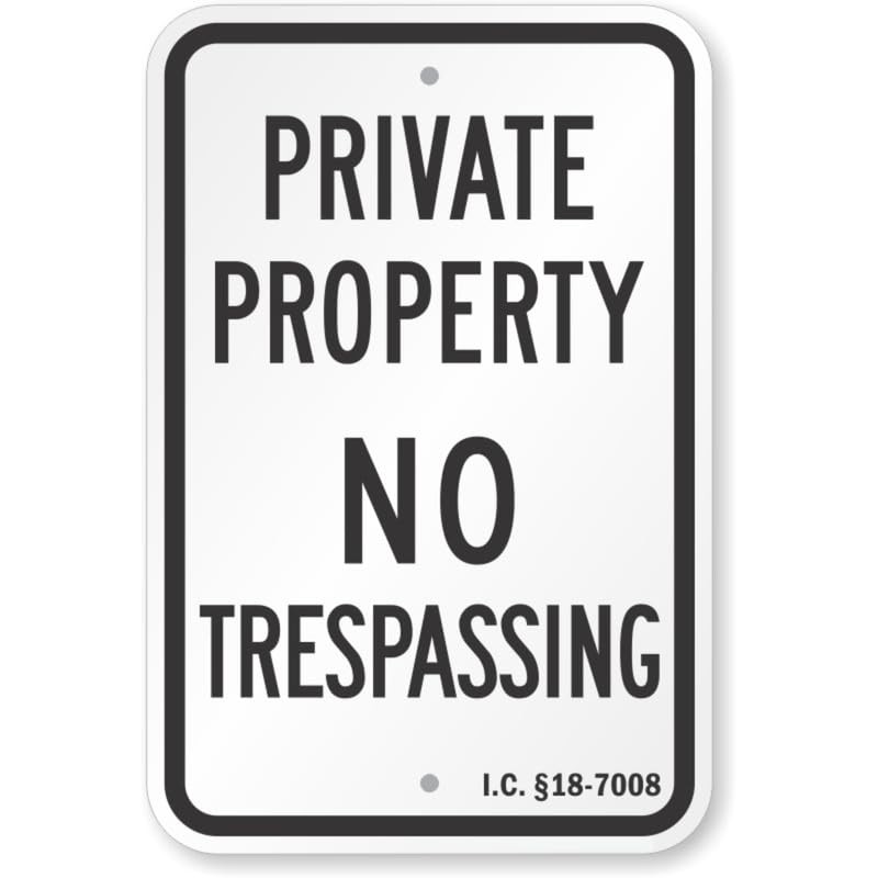 Id Required Aluminum Weatherproof Sign c00041