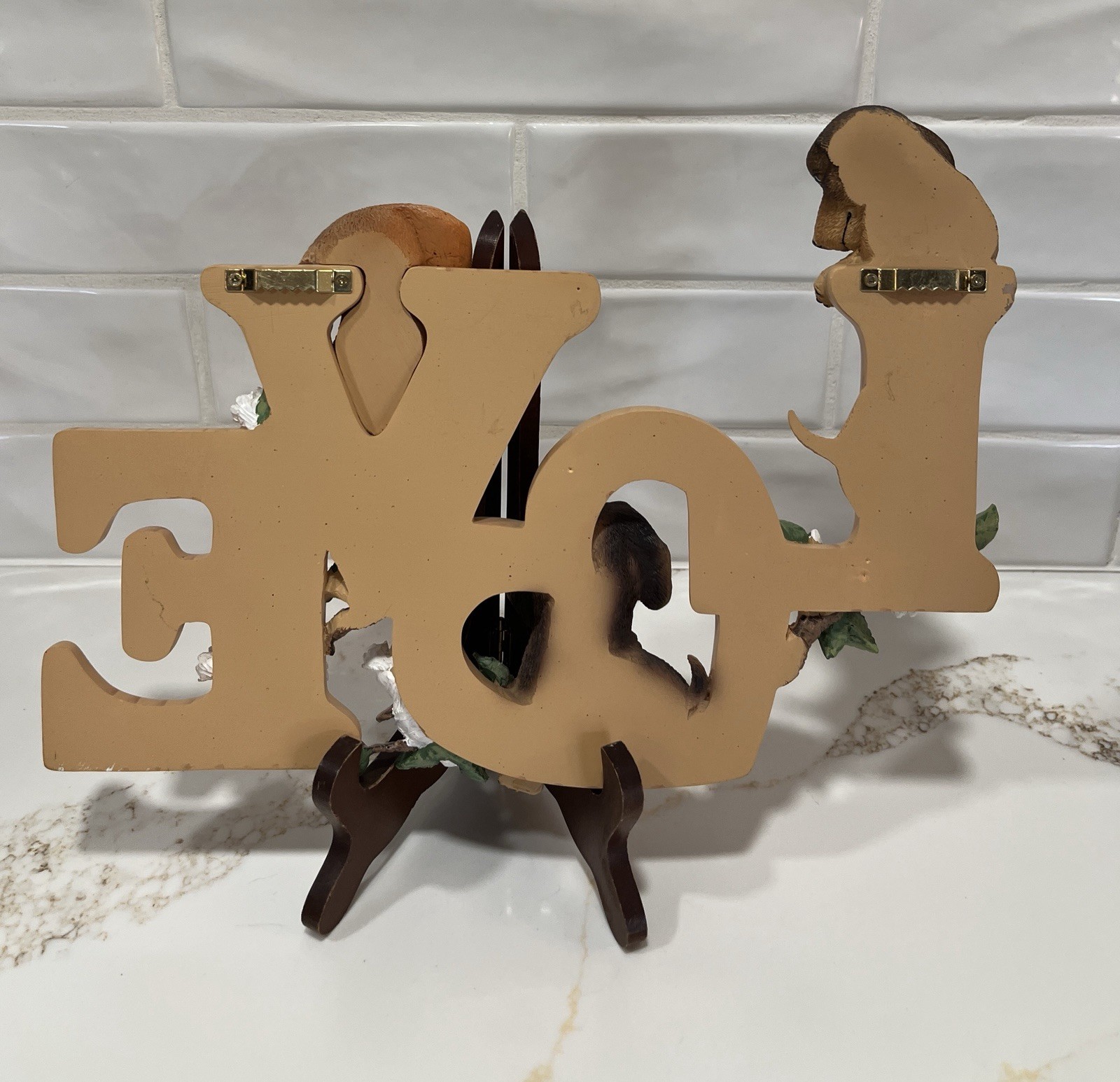 Adorable 12”.5 X 9” 3D Resin Love My Dachshunds Wall Plaque