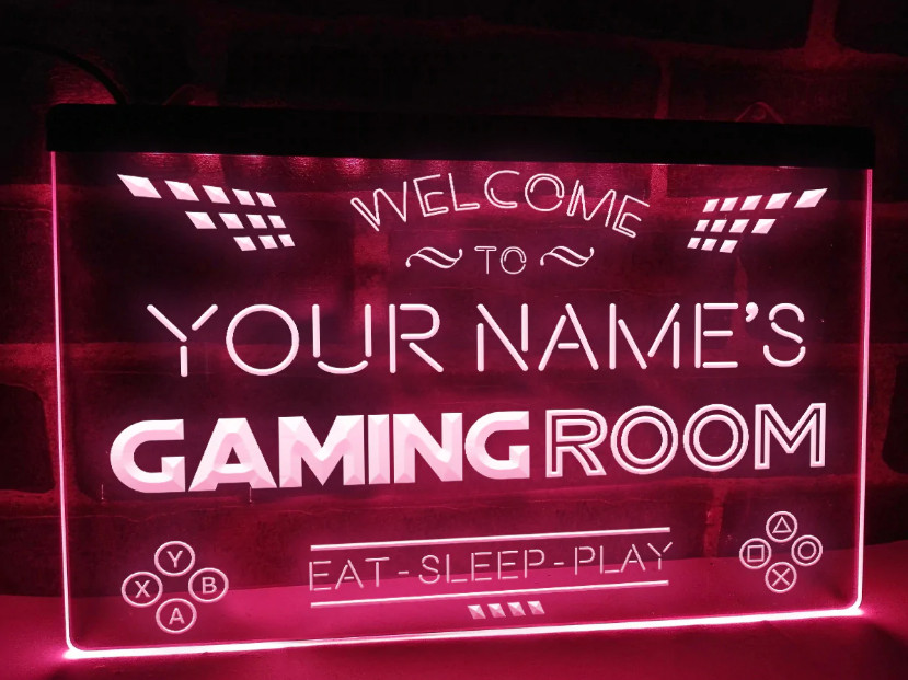 Custom Name LED Neon Sign Light Beer Bar Home Game Bed Room Business Wedding DIY