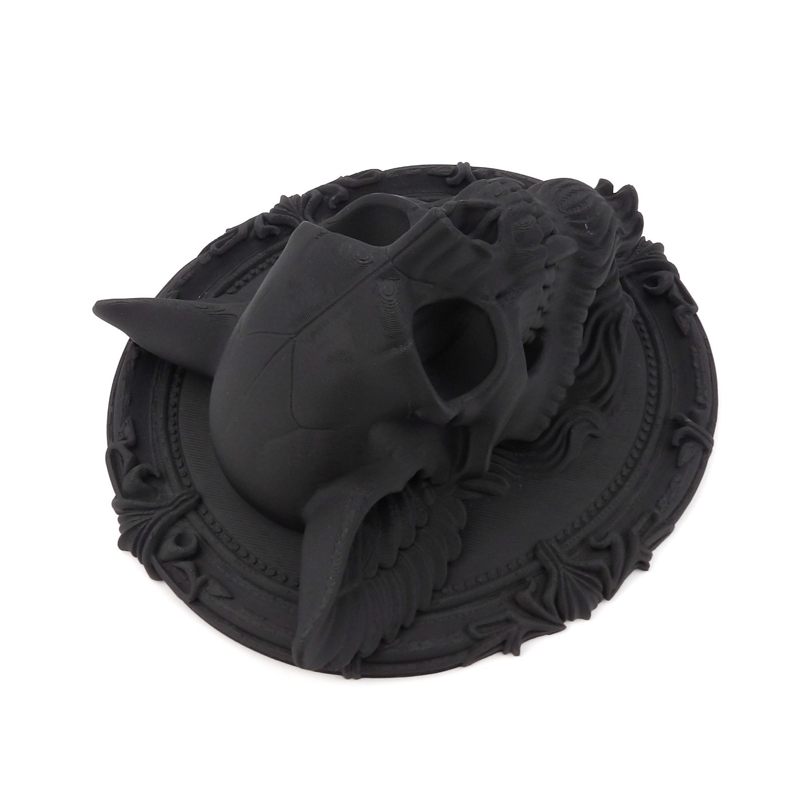 3D Printed Gothic Cathedral Arch Wall Plaque Floral Vine Dark Academia Decor