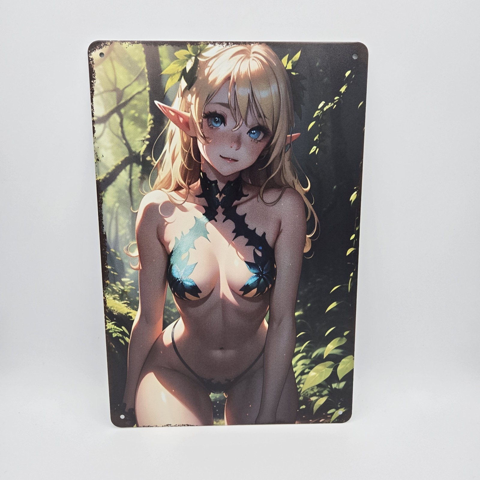 Pinup Anime Girl Metal Tin Sign Wall Posters 8×12