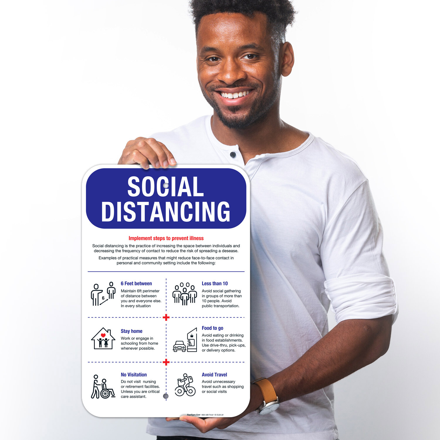 Social Distancing Sign,
