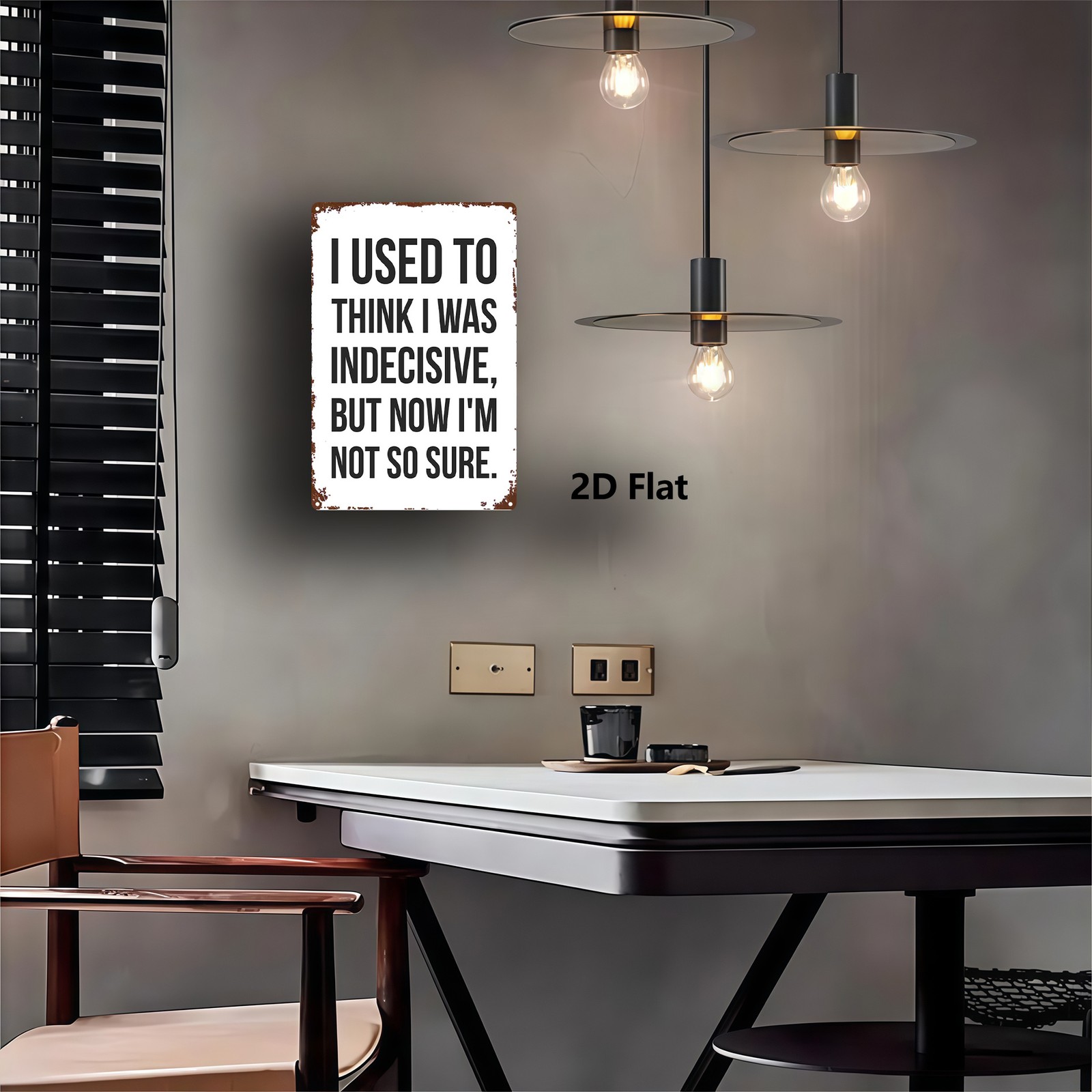 Metal Sign 8×12 Inches Rustic Iron Wall Art