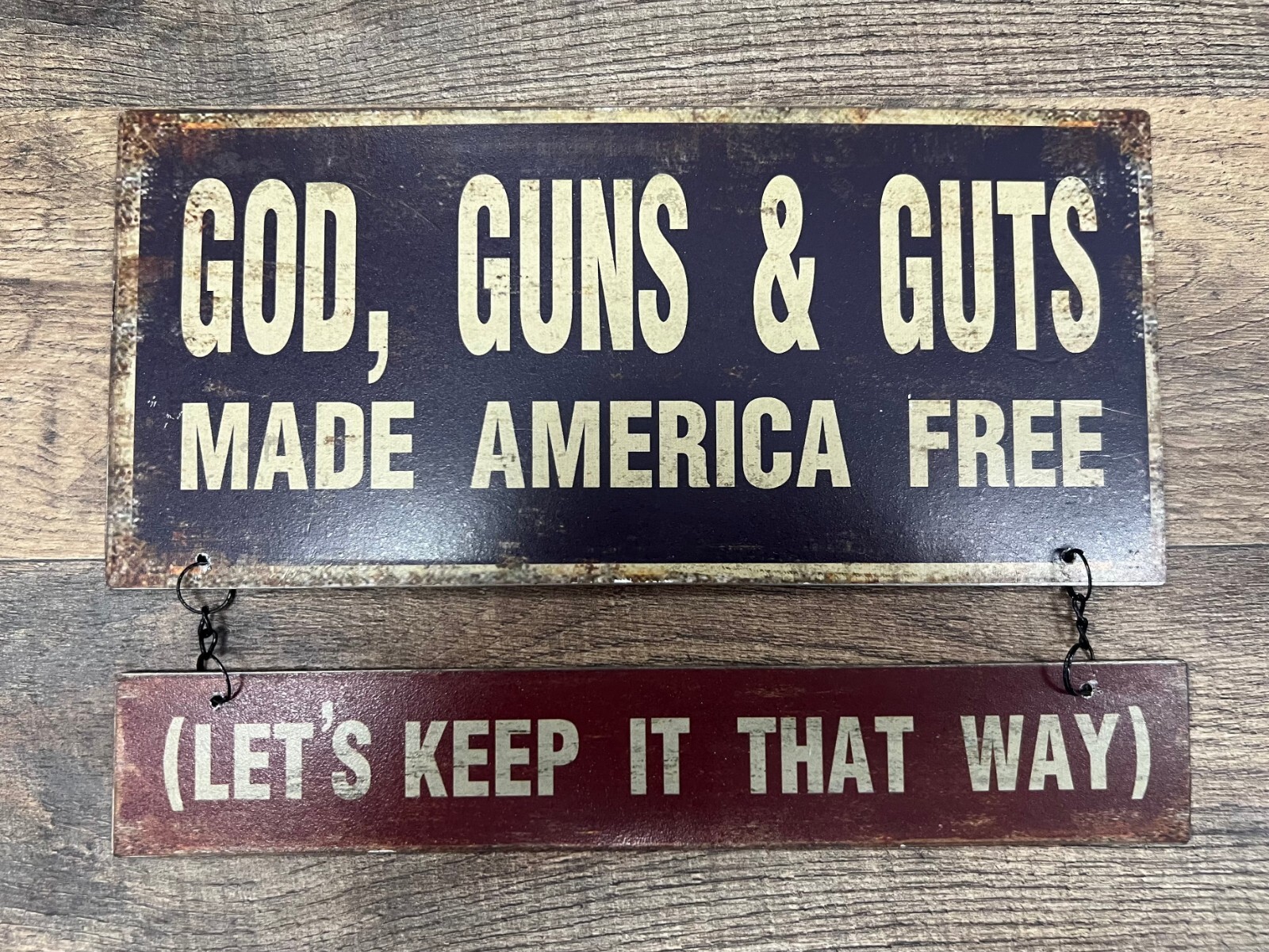 “Made America Free” Metal Sign 9.5″ x 6.5″