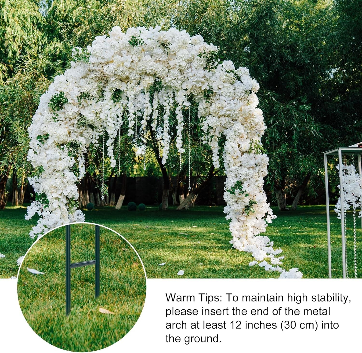 94 Metal Garden Arch Trellis for Climbing Plants Outdoor Decorations