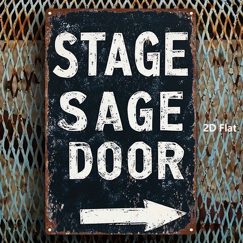 Vintage Style Arrow Sign 8×12 Inches Iron Plate Wall Art