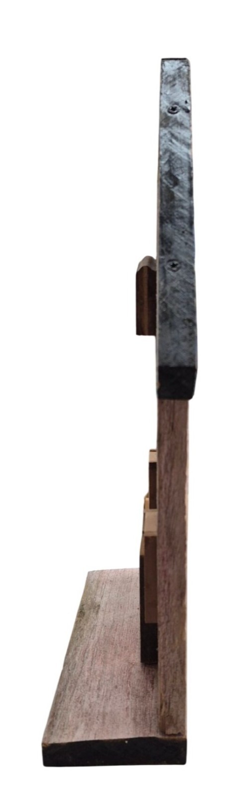 Wisconsin Folk Art Wall Hanging Handmade from Reclaimed Barn Boards Wood Natural