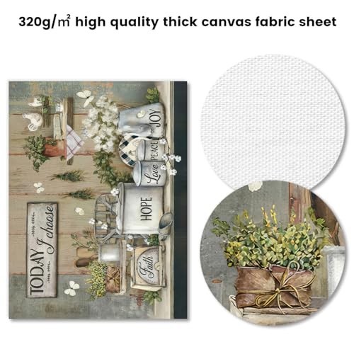 Rustic Farmhouse Kitchen Wall Art Country Farm Kitchen Pictures Motivational Can