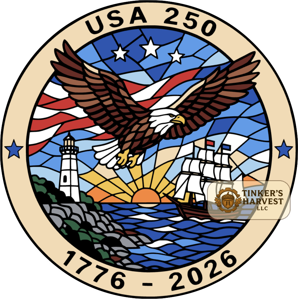 Bald Eagle | USA 250th Anniversary | Color By Numbers Plate