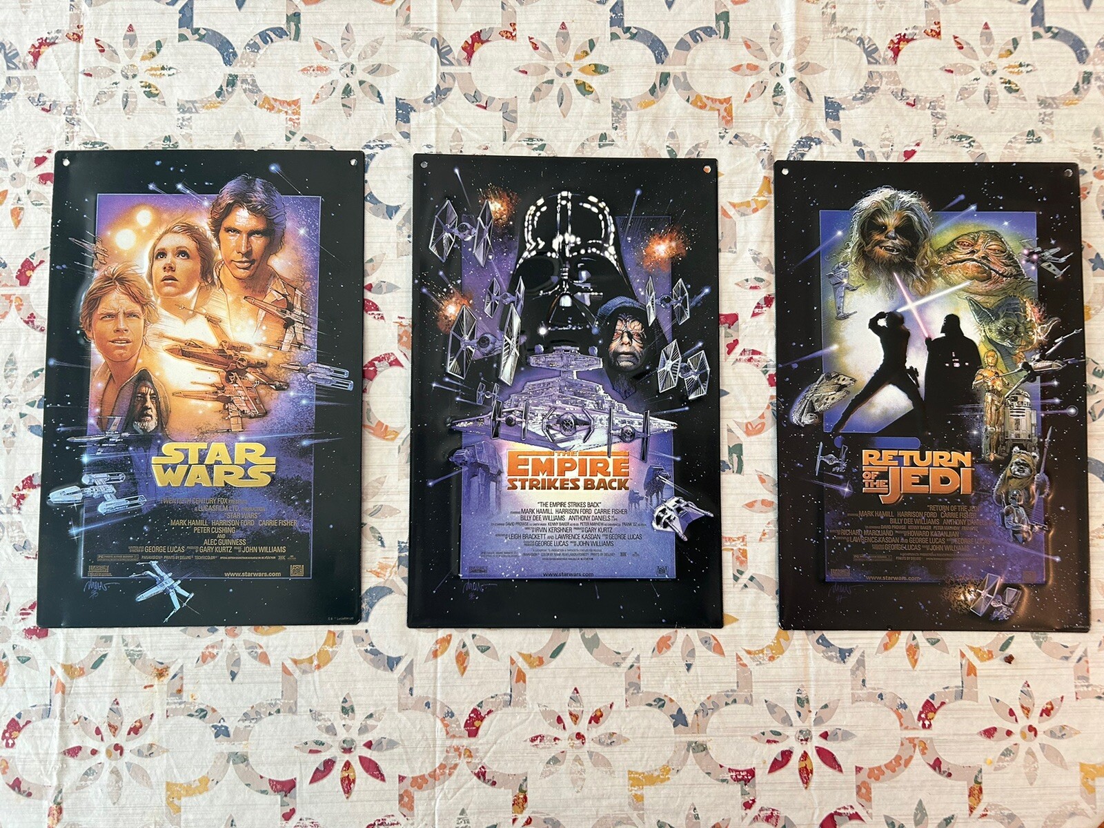 Star Wars metal signs lot of 5, Star Wars, Empire Strike Backs, Return of the Je