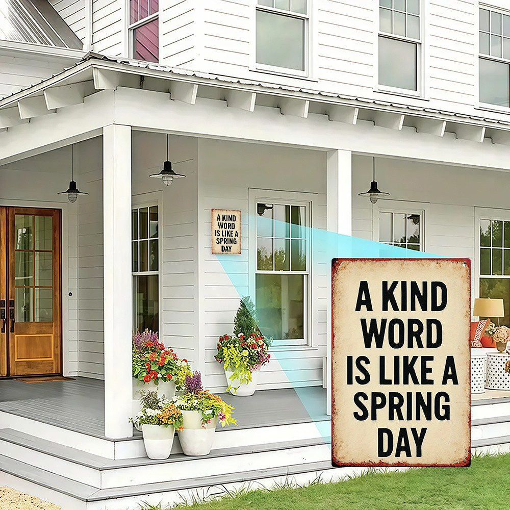 Metal Heartwarming Words Tin Sign 8X12 Inches Wall Art