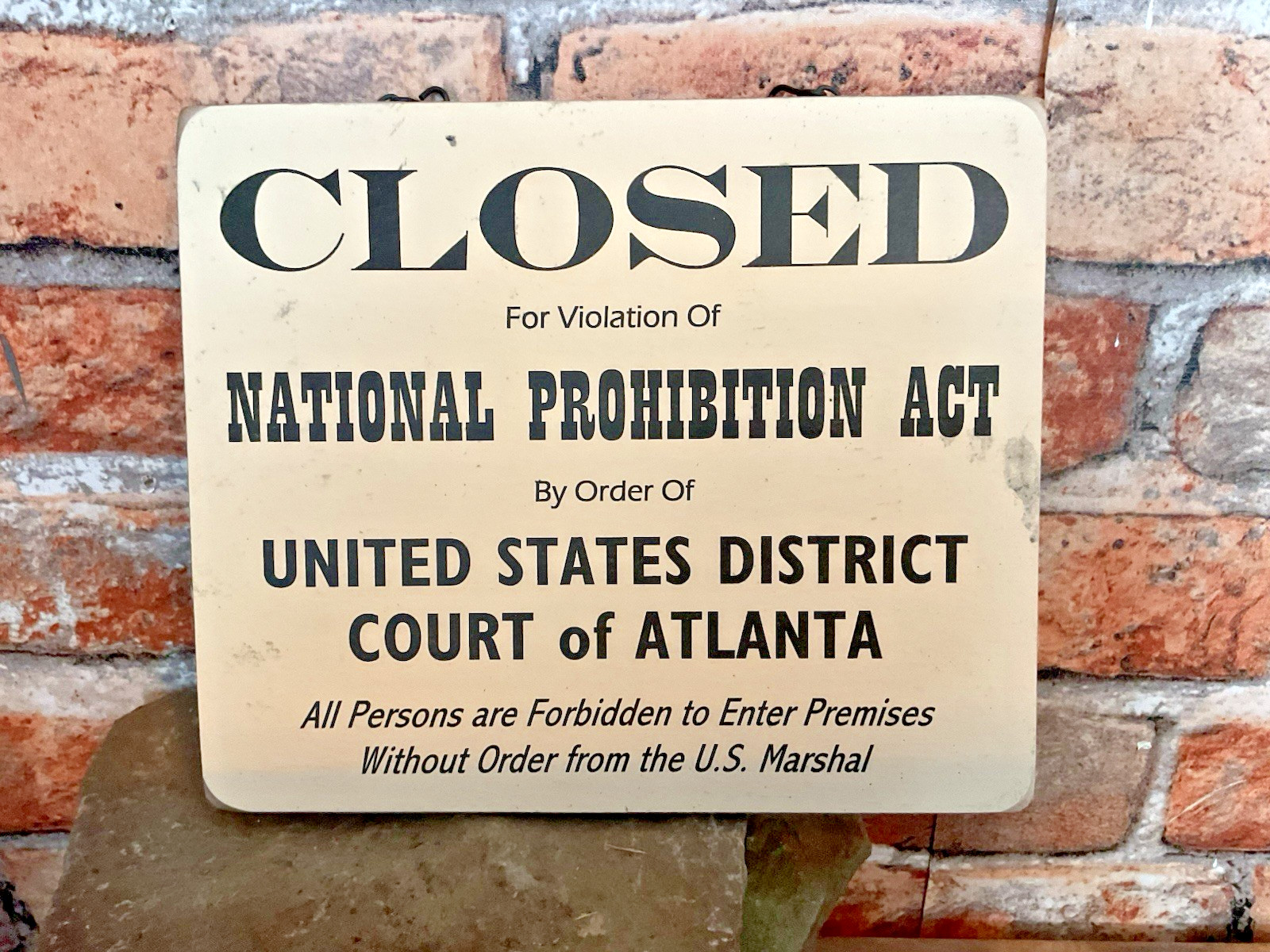 9″x7″ Wood Nostalgic “Closed for Violation of” Plague…Made in USA…Ships Free