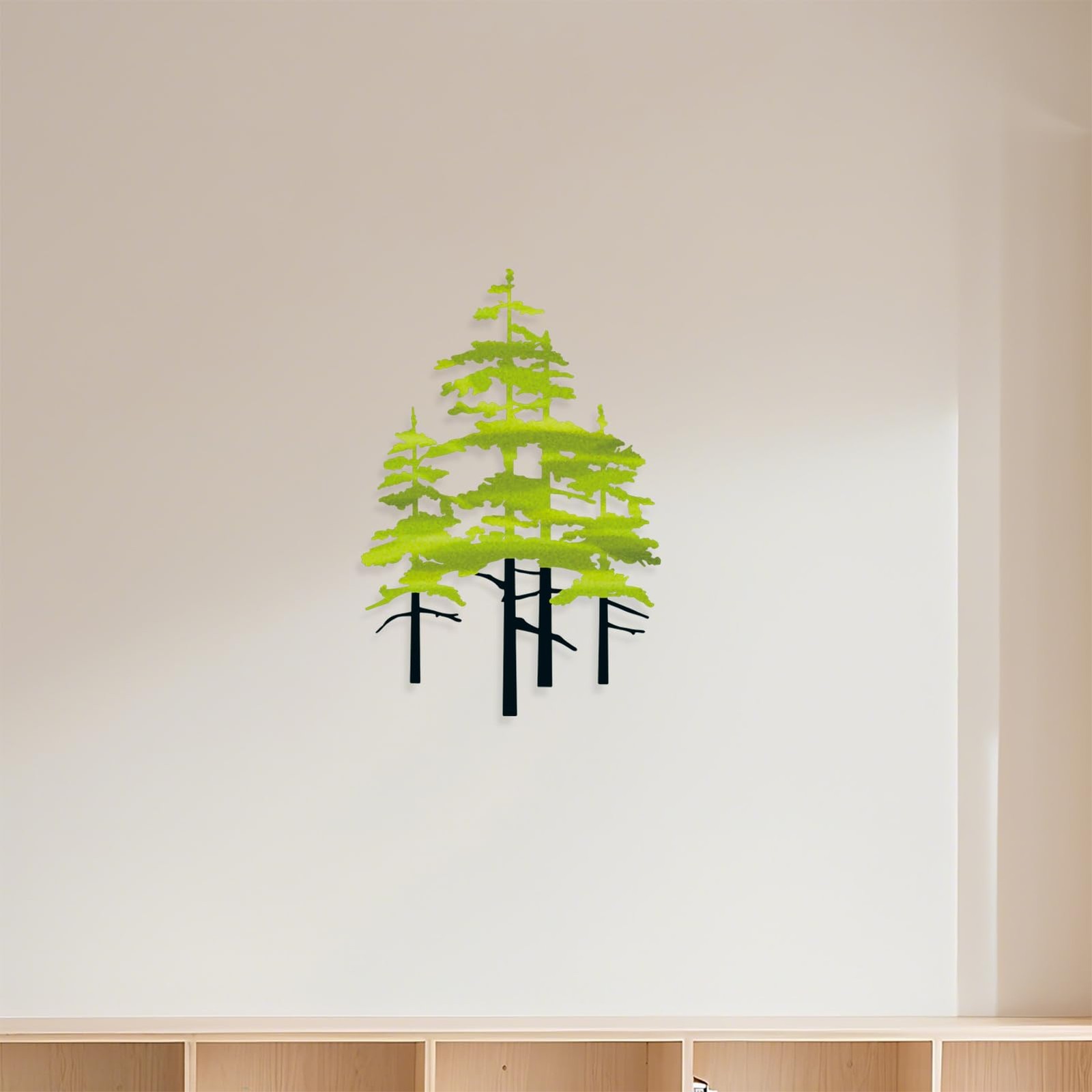 Metal Pine Tree Wall Art Decor Nature Home Decor Cedar Tree Metal Sign Wall D…
