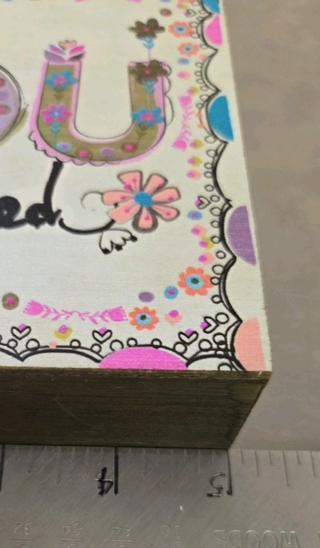 Natural ☆ Life 5″ X 5″ Deco Block “You Are Loved”. #7