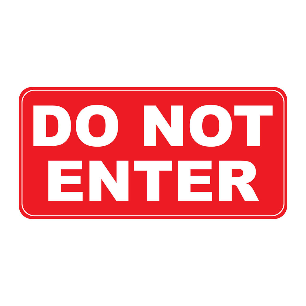 Do Not Enter Red Retro Vintage Style Metal Sign – 8 In X 12 In With Holes