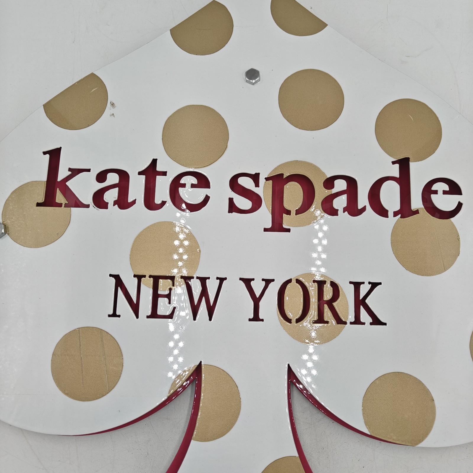 Kate Spade Walk In Closet Sign! Shoe Room! Art Display Advert! 24″ x 24″ Steel!