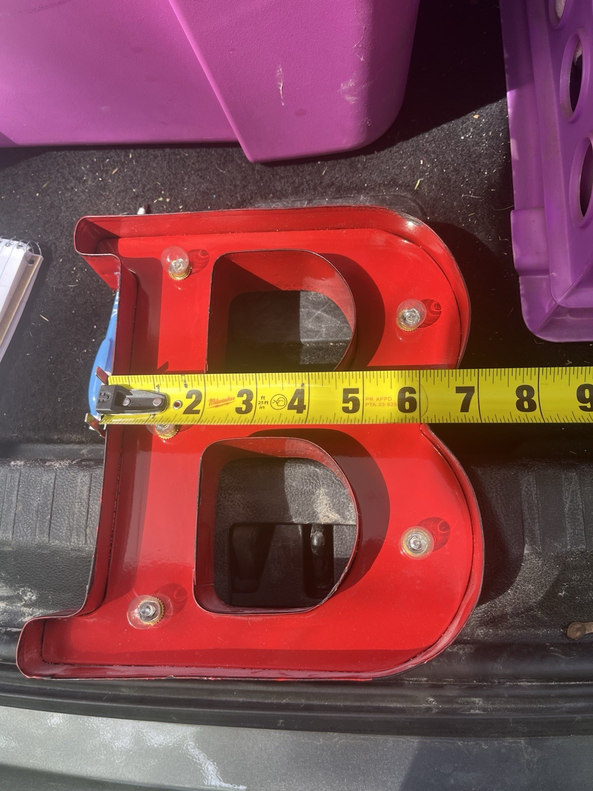 Marquee Metal “B” With Lights