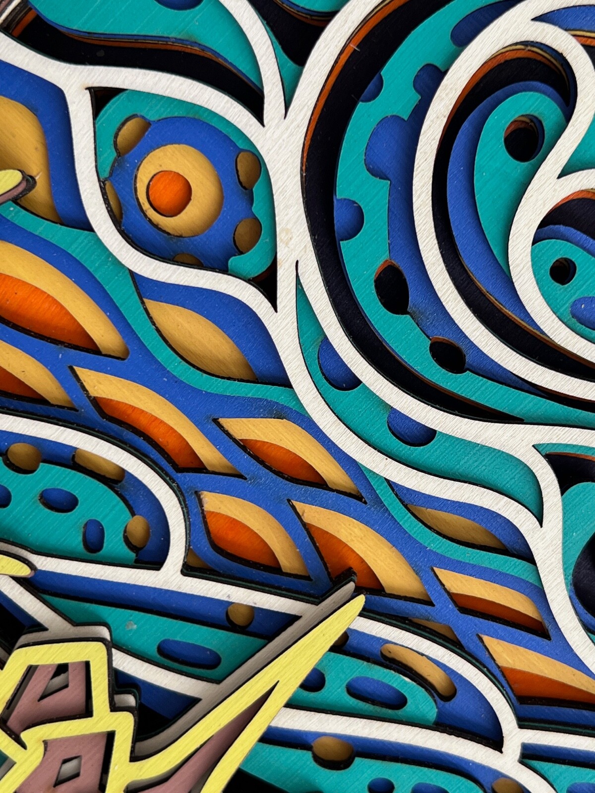 Starry night mandala Wooden Wall art 3D picture Unique Gift 🎁Birthday present