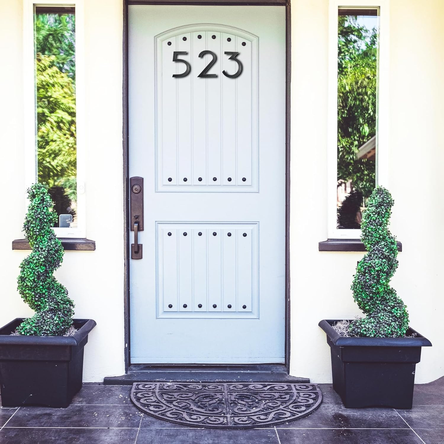 8 Inch Floating Modern House Numbers For Outside Large House Numbers For Outside