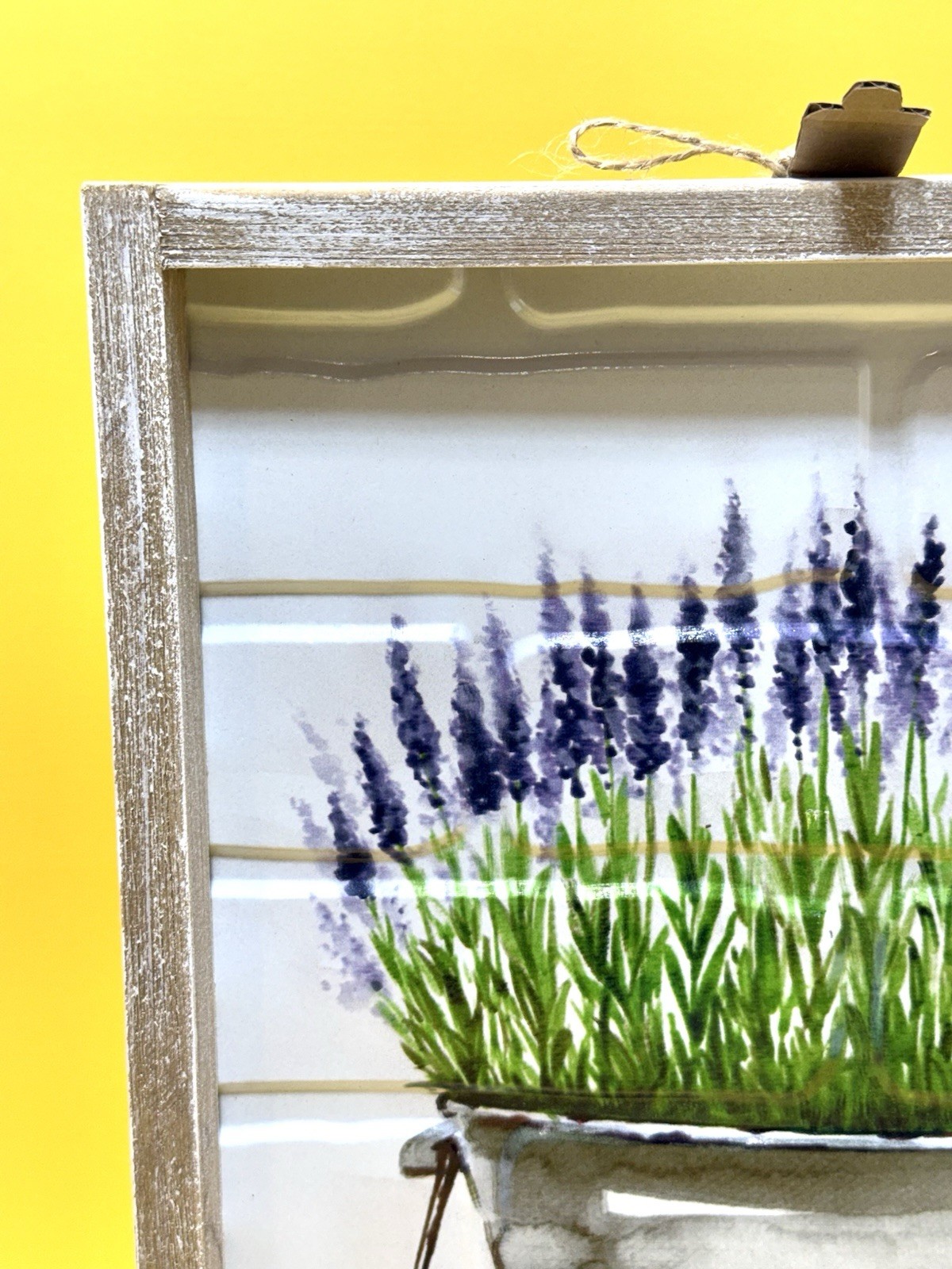 The Spring Shop “Blessed” Lavender Wall Art Metal Sign 18”x12” Rustic Farmhouse