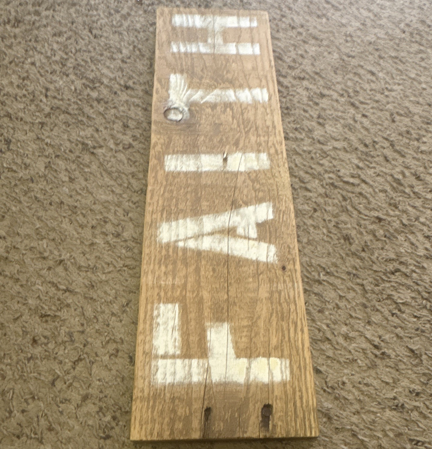 Wood Farmhouse Hanging FAMILY Sign Brown/White Rectangle Vertical Plaque