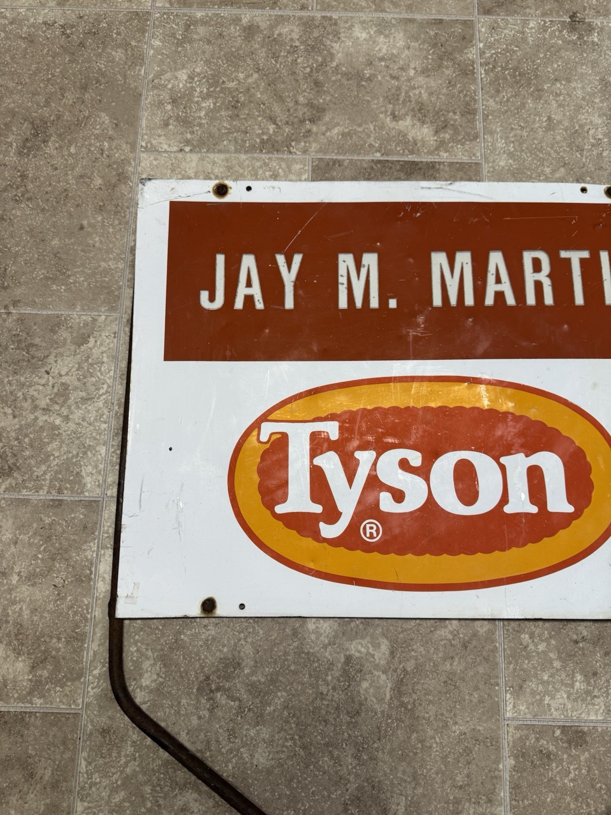 Vintage Rustic Tyson Chicken Poultry Farm Metal Sign 24″ x 18″ Agriculture Sign