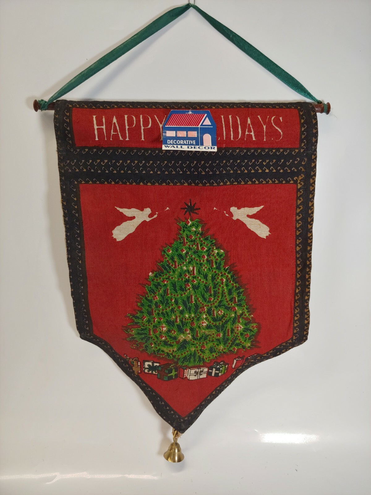 Vtg Christmas Tree Happy Holidays Decorative Wall Décor By Windham Trading Corp