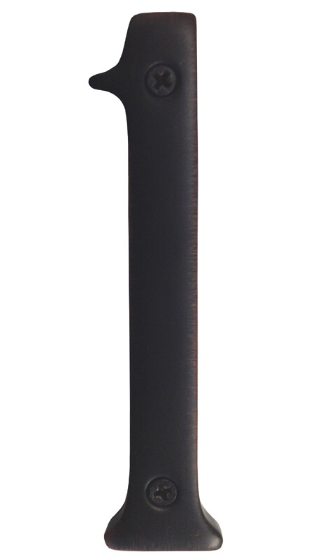 Oil Rubbed Bronze 3″ 3 inch house address metal number 1