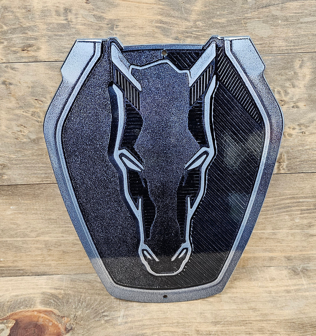 Ford Mustang Dark Horse Badge Steel Sign