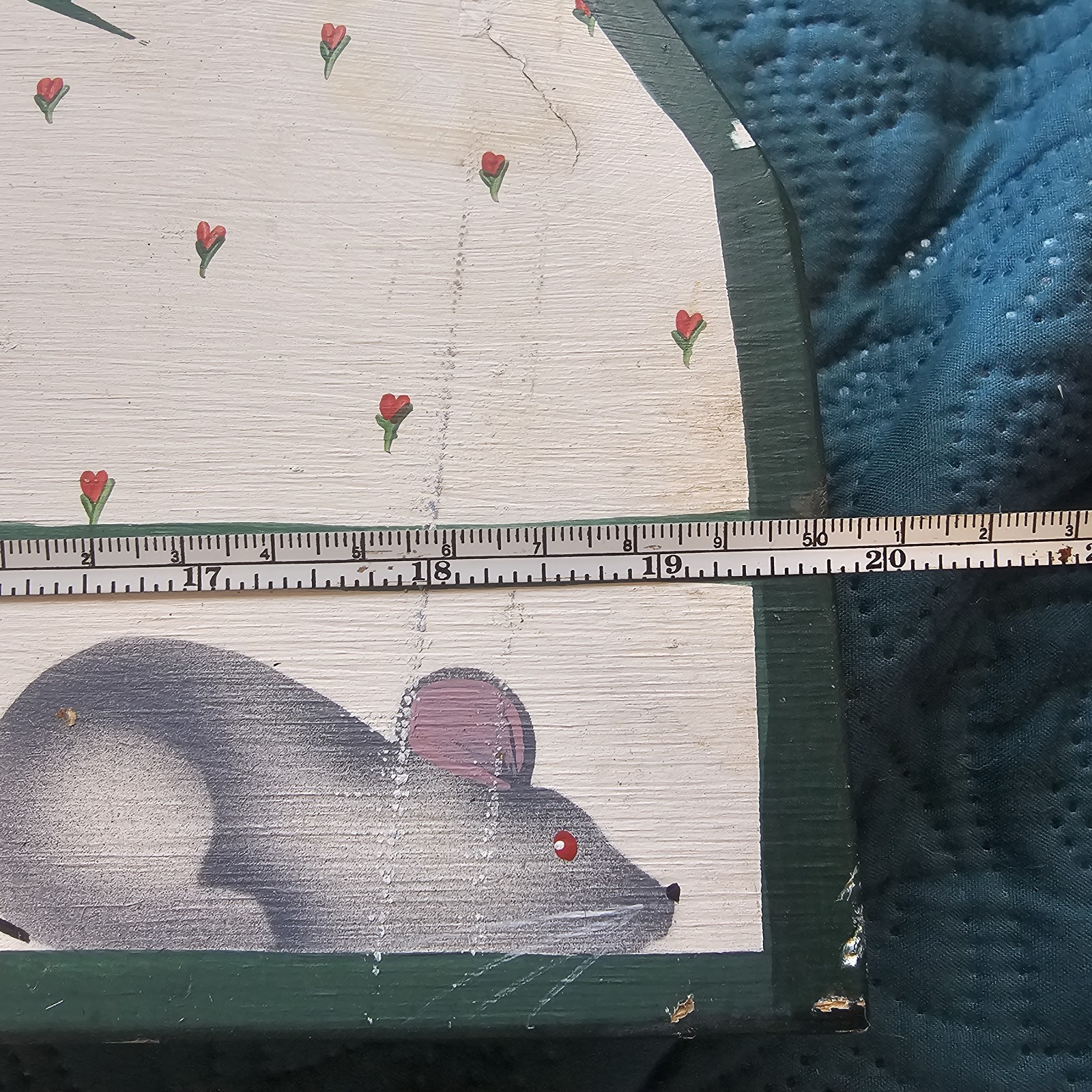 Vintage Farmhouse Wooden Arch Wall Hanging “Home Sweet Home” Cats & Mice