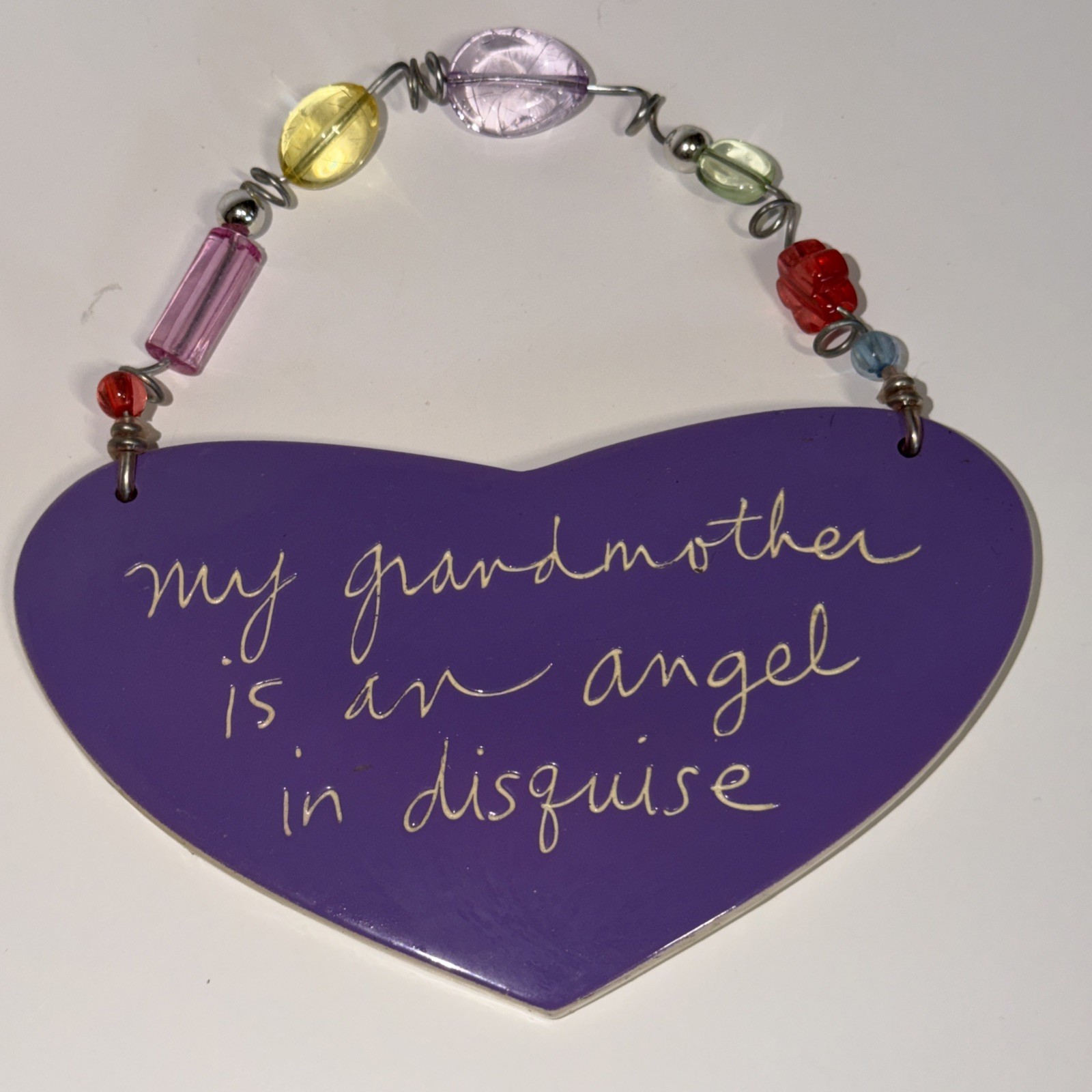 Sandra Magsamen Wall Plaque 6.25″x 3.5″“ My Grandmother Is An Angel In Disguise”