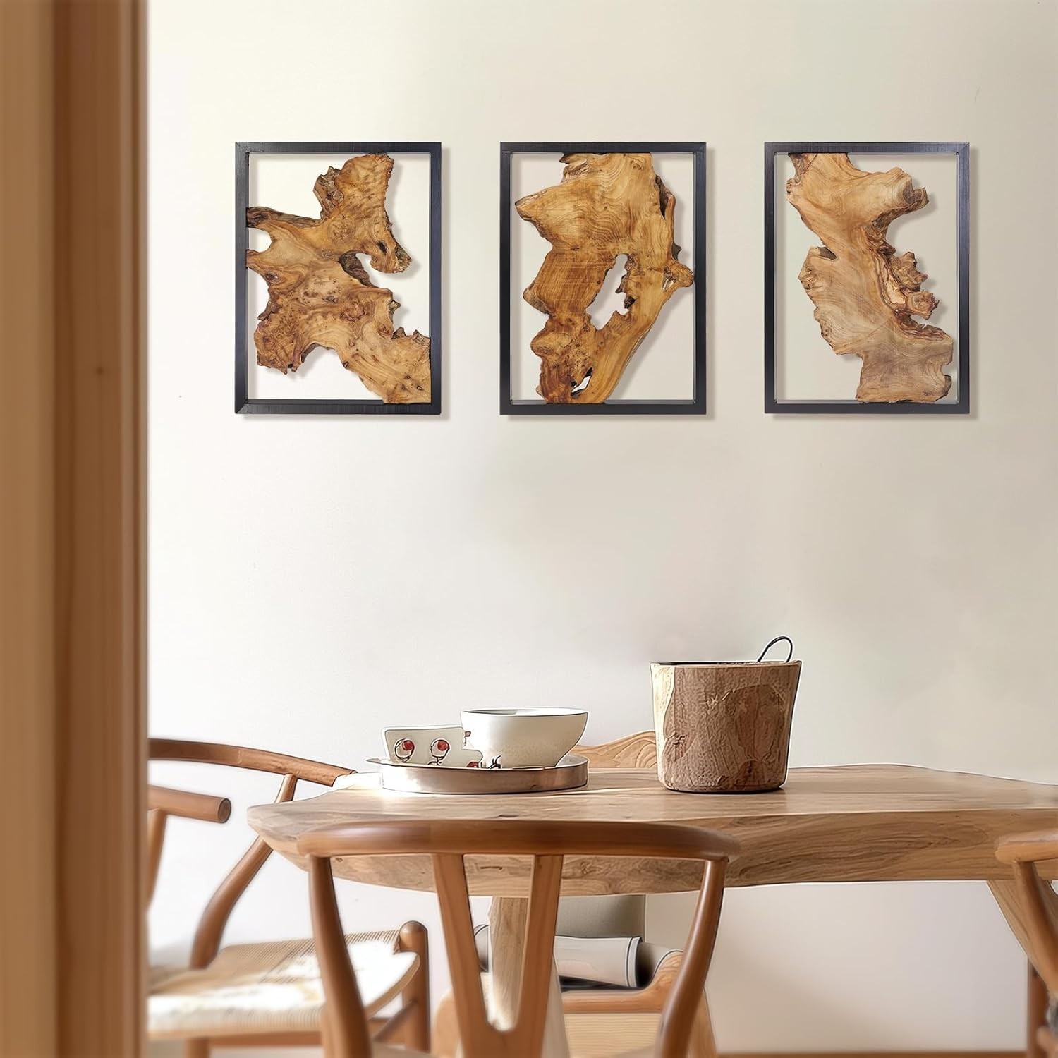 Unique Handcrafted Rustic Wall Decor – Sustainable Natural Wood Art 16″L x 12″W