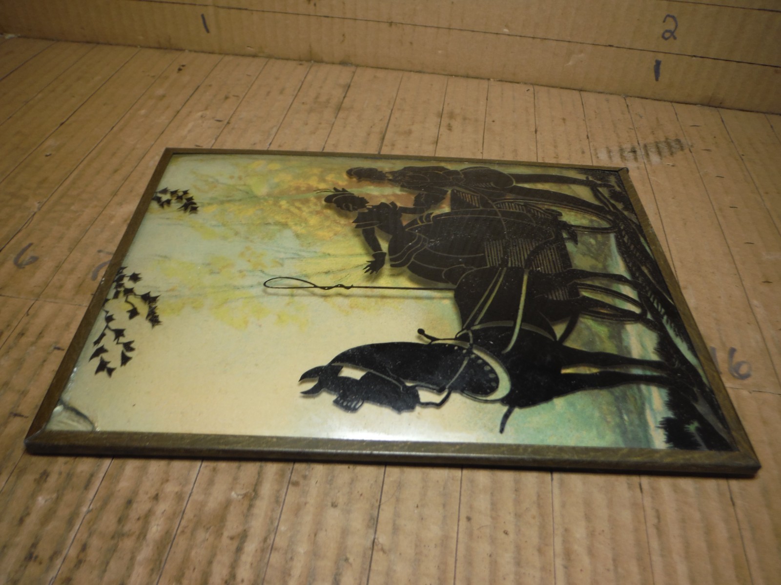 vintage lot of 2 silhouettes