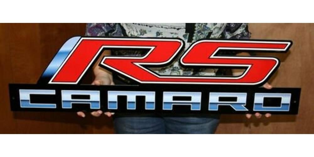 Chevy Camaro RS Steel Sign